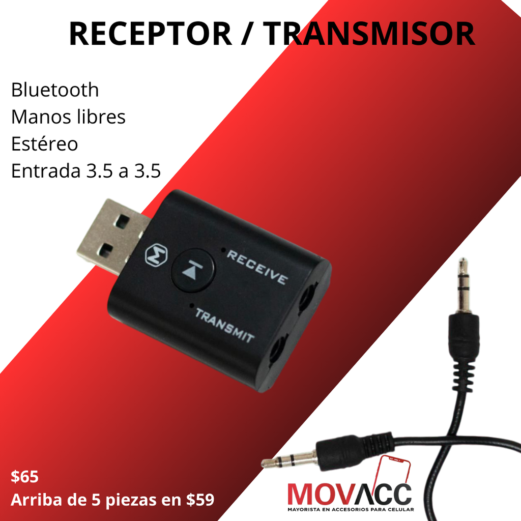 TRANSMISOR / RECEPTOR BLUETOOTH